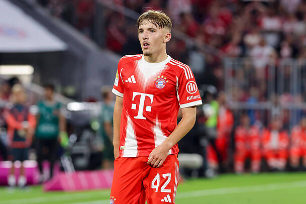 Lennart Karl durfte gegen Leipzig rund 20 Minuten ran. Lennart Karl durfte gegen Leipzig rund 20 Minuten ran.