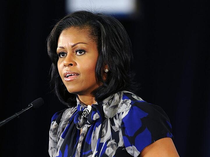Würde auch am Mikrofon eine gute Figur abgeben: Michelle Obama