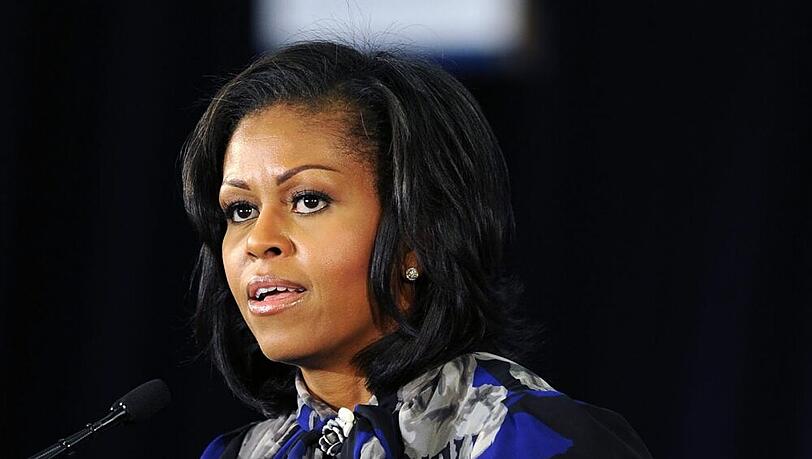 Würde auch am Mikrofon eine gute Figur abgeben: Michelle Obama Würde auch am Mikrofon eine gute Figur abgeben: Michelle Obama