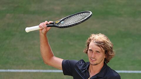 Hat Spaß in Halle: Alexander Zverev.