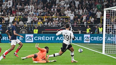 Leroy Sane erzielte den Treffer zum zwischenzeitlichen 2:0 für das DFB-Team.