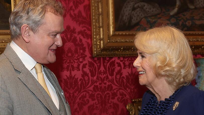 "Downton Abbey"-Earl trifft Königin: Hugh Bonneville und Camilla unterhielten sich angeregt.