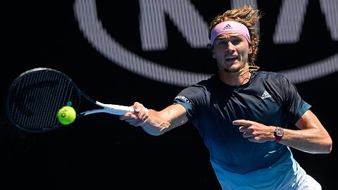 Alexander Zverev in Aktion.