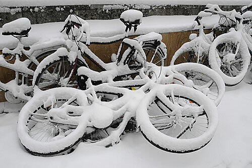 München ist eine Radl-Stadt - sogar im Winter.