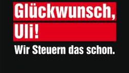 Angela Merkel schüttelt Uli Hoeneß während des Champions-League-Finals zwischen dem FC Bayern und Borussia Dortmund (2:1) im Londoner Wembley-Stadion die Hand. Die SPD nahm dieses Foto nun für eine Kampagne her. Angela Merkel schüttelt Uli Hoeneß während des Champions-League-Finals zwischen dem FC Bayern und Borussia Dortmund (2:1) im Londoner Wembley-Stadion die Hand. Die SPD nahm dieses Foto nun für eine Kampagne her.