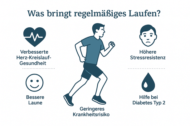 Regelmäßiges Laufen stärkt Körper und Geist – eine einfache Bewegung mit tiefgreifender Wirkung auf unsere Gesundheit.