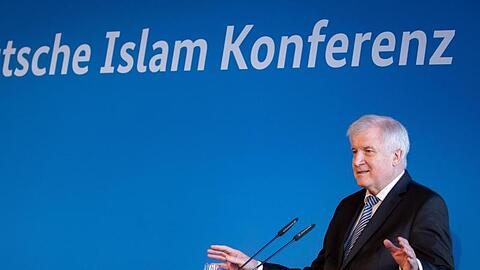 Horst Seehofer bei der Auftaktveranstaltung zur 4. Deutschen Islam-Konferenz des Bundesinnenministeriums.
