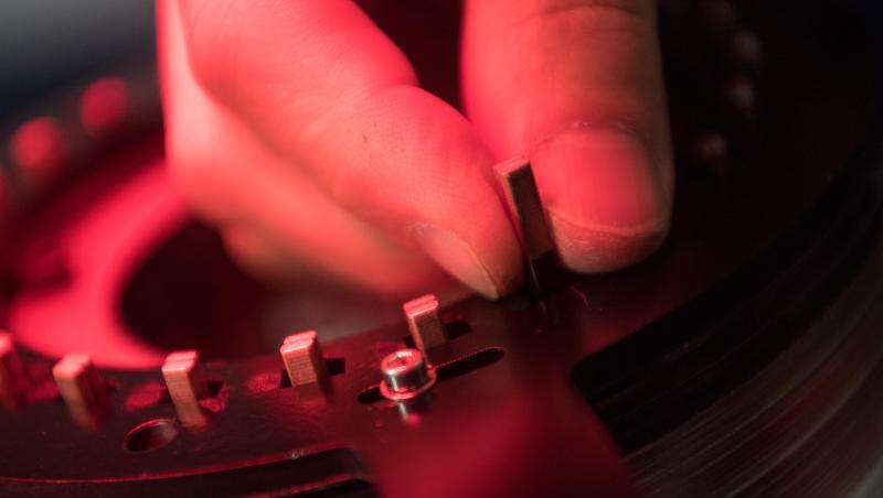 Elektromotor-Konstruktion in einer Laserschweißmaschine des Maschinenbauers Trumpf. Elektromotor-Konstruktion in einer Laserschweißmaschine des Maschinenbauers Trumpf.