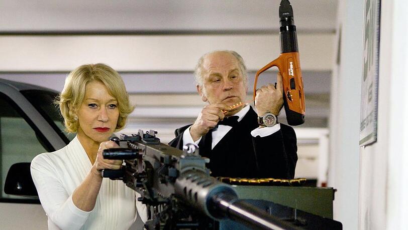 "R.E.D. - Älter, härter, besser": Die pensionierten CIA-Agenten Victoria (Helen Mirren) und Marvin Boggs (John Malkovich) laufen zu neuer Hochform auf.