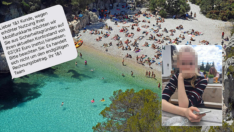 Sophie (13) chattete im Sommerurlaub mit Freundinnen &ndash; und dachte nicht an die Kosten.