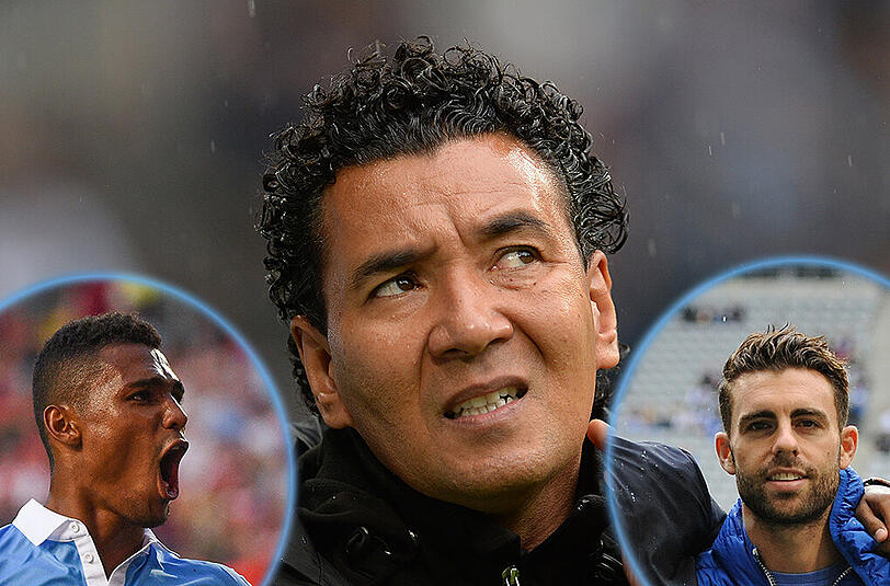 Löwen-Trainer Ricardo Moniz hat die Qual der Wahl - wer soll spielen: Okotie oder Rodri?