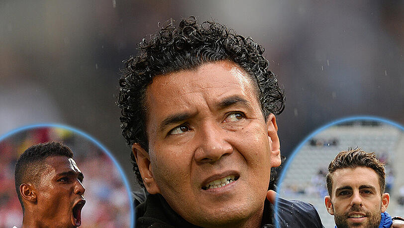 Löwen-Trainer Ricardo Moniz hat die Qual der Wahl - wer soll spielen: Okotie oder Rodri? Löwen-Trainer Ricardo Moniz hat die Qual der Wahl - wer soll spielen: Okotie oder Rodri?