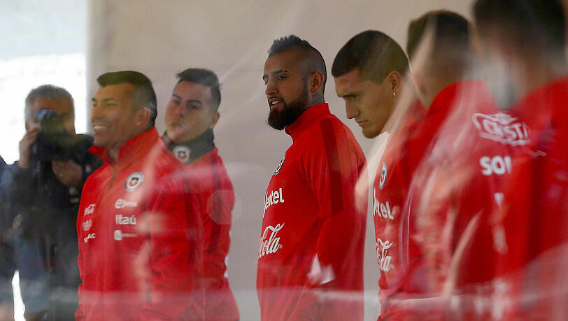 Von einer ausschweifenden Party-Nacht war Arturo Vidal am nächsten Morgen nichts anzumerken. Von einer ausschweifenden Party-Nacht war Arturo Vidal am nächsten Morgen nichts anzumerken.