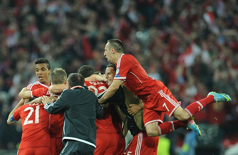 Tränen, Jubel, Emotionen: Der deutsche Meister FC Bayern hat die Champions League gewonnen. Hier gibt's die Bilder der Freude aus Wembley