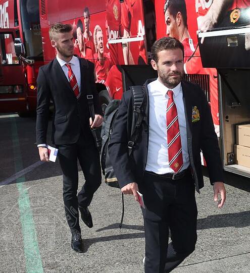 Die Manchester United-Stars bei der Ankunft in Seattle