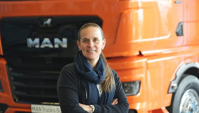Karina Schnur ist Chefin des Betriebsrats bei MAN in Allach. Aktuell sind die Zeiten spannend: Denn das Unternehmen plant, Stellen abzubauen.
