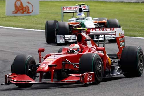 Kimi Räikkönen auf seiner Triumphfahrt in Spa
