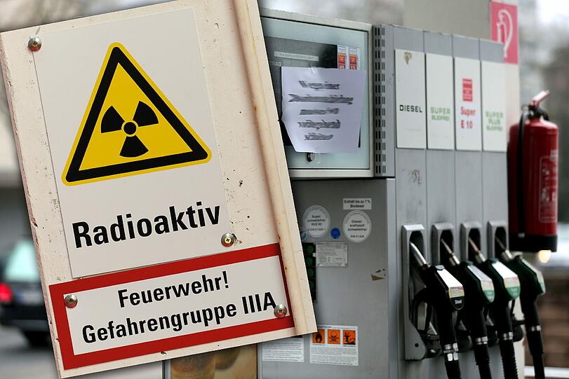 Nachdem er die Zapfsäule abfackelte, rannte der 30-Jährige auf die Straße und sprang in ein fahrendes Auto.
