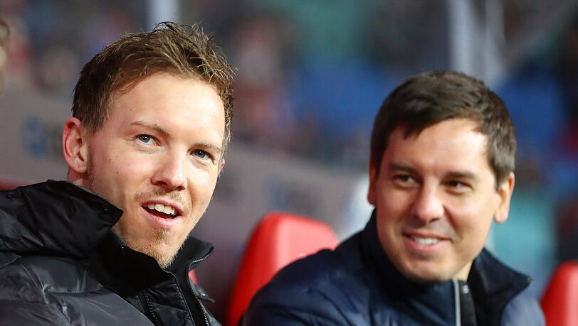 Julian Nagelsmann und Teammanager Timmo Hardung