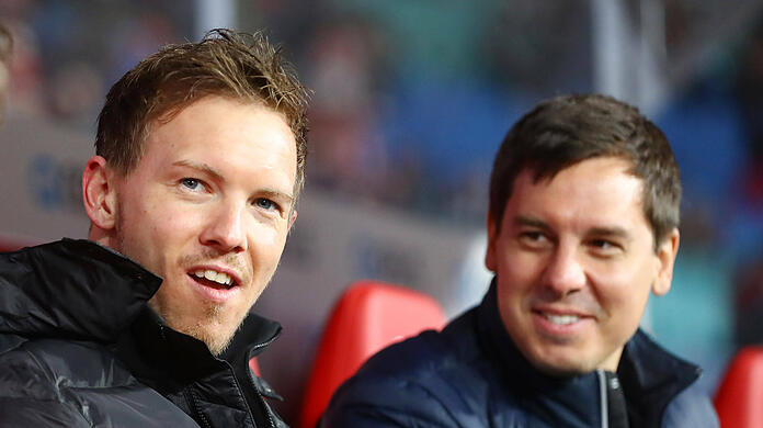Julian Nagelsmann und Teammanager Timmo Hardung