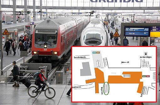 Wegen einer Baustelle am Hauptbahnhof müssen einige Zugänge zum Zwischengeschoß gesperrt werden.