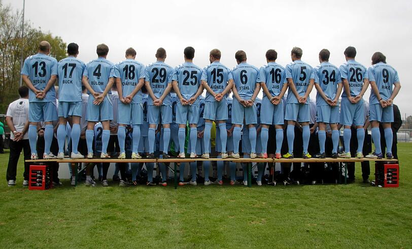 Offizielles Team-Foto des TSV 1860: Das Shooting