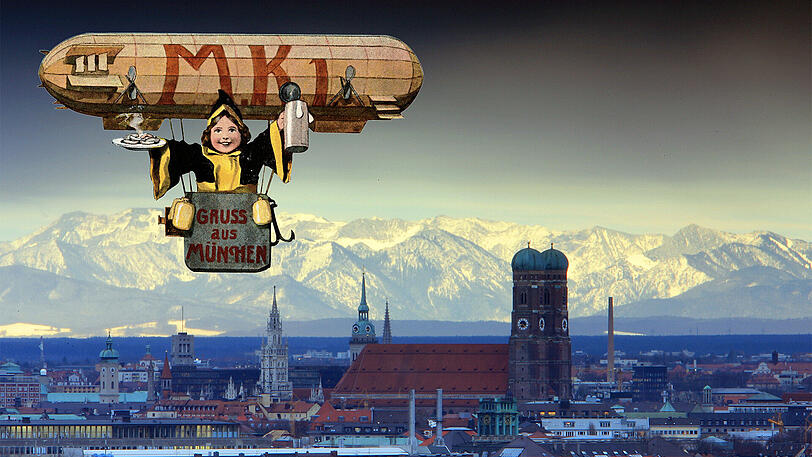 In München wird&rsquo;s bald so eng, da müssen die Münchner Kindl wohl in die Luft ausweichen, um mal etwas Freiraum haben zu können.