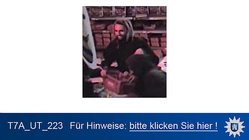 Nach diesen Personen wird öffentlich gefahndet. Die Polizei in Hamburg wird erreicht unter 040/4286-76543.