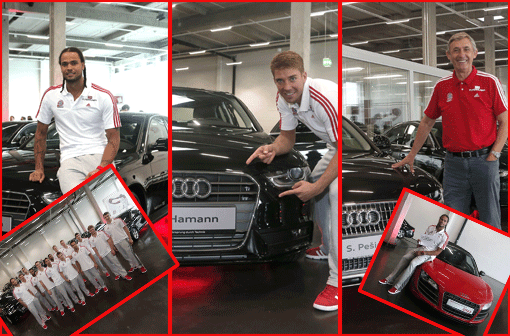 Am Montag erhielten die Spieler von Trainer Svetislav Pesic im Audi Gebrauchtwagen-Zentrum ihre neuen Dienstwagen. Die Bilder!