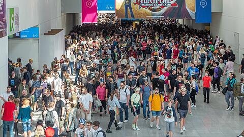 Die Gamescom findet jedes Jahr in Köln statt.
