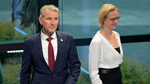 Die th&uuml;ringische BSW-Politikerin Katja Wolf steht f&uuml;r strikte Abgrenzung gegen die AfD. (Archivbild)