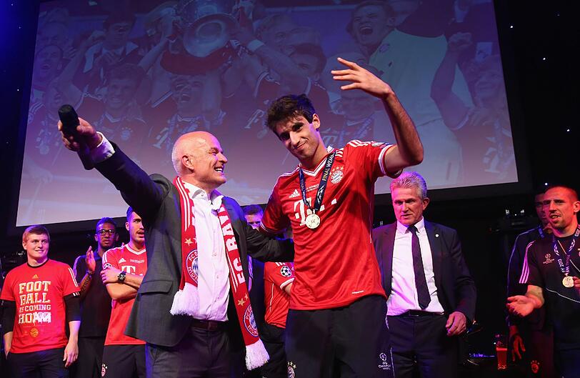 So sehen Sieger aus! Die Helden von London feiern den Champions League-Sieg 2013.