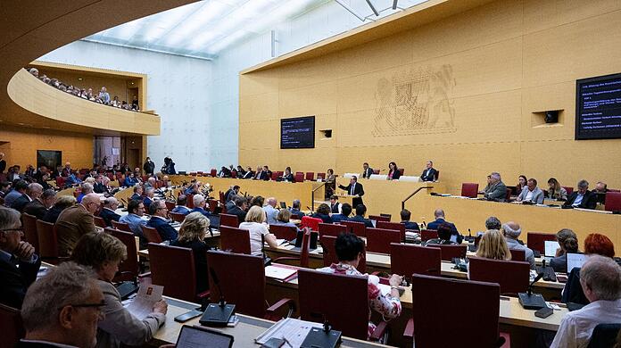 Eine Plenarsitzung im bayerischen Landtag.
