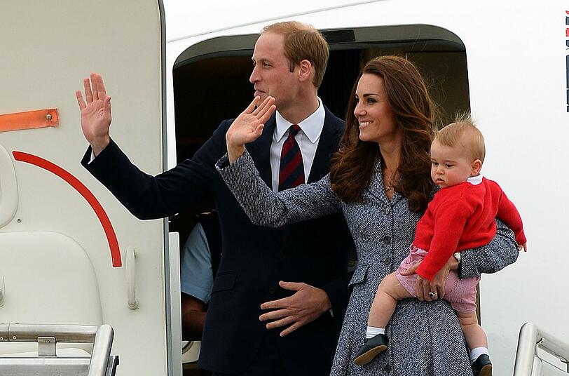 Weitere Bilder der royalen Kleinfamilie beim Abschied in Canberra