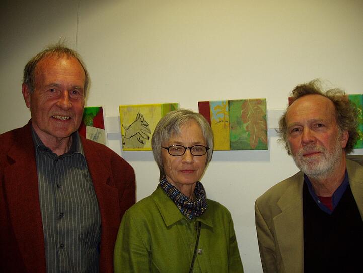 Gerd Eisenblätter, Konstanze von Websky und Stefan Fichert vom Künstlerkreis Ammersee.