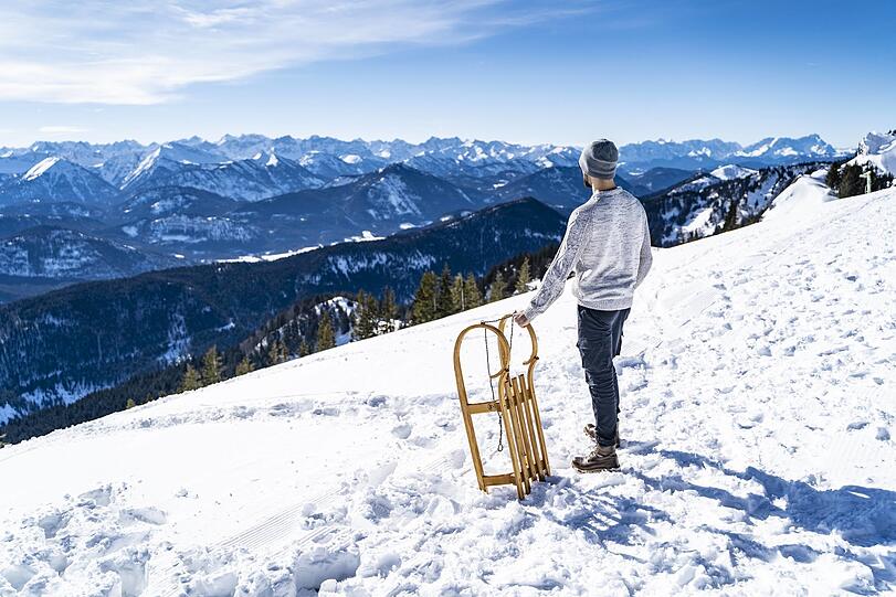 Da kann man schon mal in die Landschaft schauen: am Brauneck