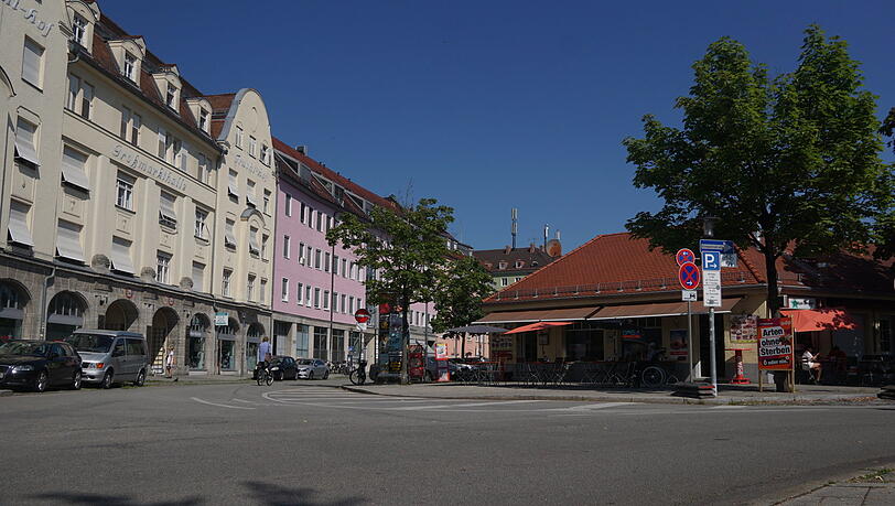 Das Rondell an der Gotzinger Straße bietet einen tollen Fischladen, Cafés und Restaurants.