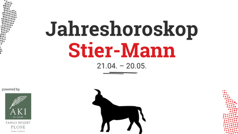Das Jahreshoroskop 2025 für den Stier-Mann.