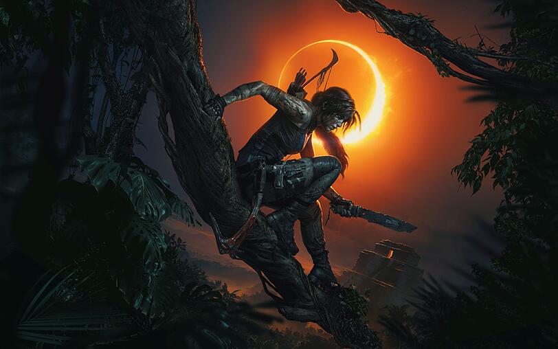 "Shadow of the Tomb Raider" ist 2018 der etwas weniger actionlastige, daf&uuml;r schleichintensive und schaurig-d&uuml;ster inszenierte Abschluss der neuen "Tomb Raider"-Trilogie. Darin nimmt die junge Lara Croft den Kampf gegen die Handlanger einer Weltuntergangssekte auf. Apokalypse wow - auch dank schicker Zeitlupen-Effekte. Anders als die beiden Vorg&auml;nger wurde "Shadow of the Tomb Raider" nicht von Crystal Dynamics entwickelt, stattdessen war "Deus Ex"-Macher Eidos Montreal am Dr&uuml;cker.