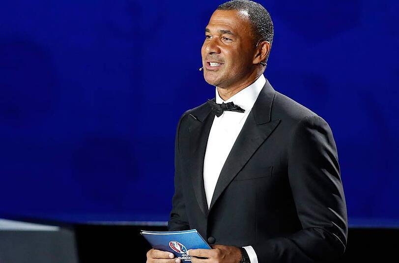Ruud Gullit: hier bei der Auslosung für die EM-Qualifikation 2016 im Februar in Nizza.