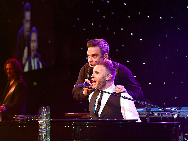 Robbie Williams und Gary Barlow bei den Music Industry Trusts Awards in Lonon