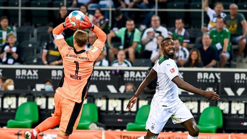 Mönchengladbachs Stürmer Marcus Thuram (r) wird offenbar von Inter Mailand umworben. Mönchengladbachs Stürmer Marcus Thuram (r) wird offenbar von Inter Mailand umworben.