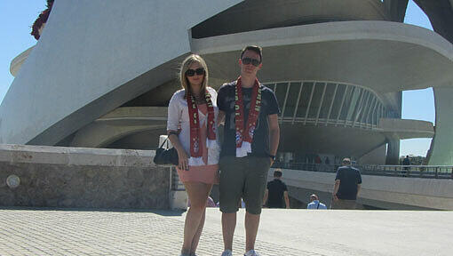 Stadtbesichtigung in Valencia: Alexandra und Ralf. Stadtbesichtigung in Valencia: Alexandra und Ralf.