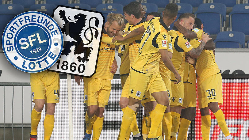 Für die Sportfreunde Lotte und den TSV 1860 München geht es am Mittwochabend um den Einzug ins DFB-Pokalviertelfinale.