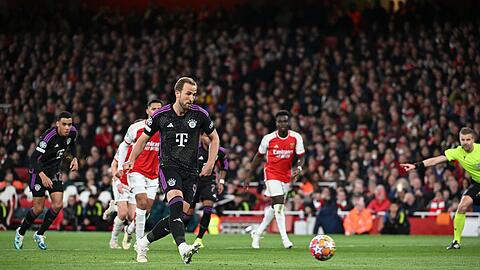 FCB-Topstürmer Harry Kane traf per Elfmeter zum 2:1.