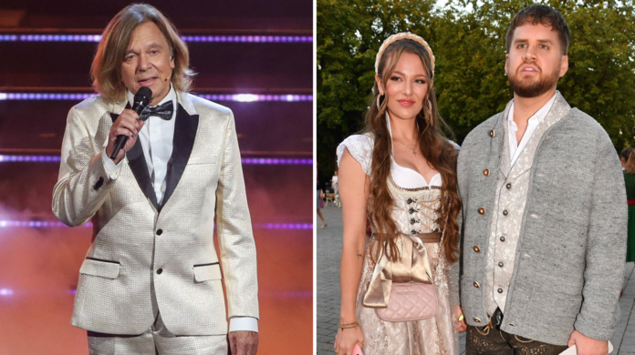 Jürgen Drews wird vom Freund seiner Tochter Joelina musikalisch überrascht. Die Freude darüber scheint sich in Grenzen zu halten.