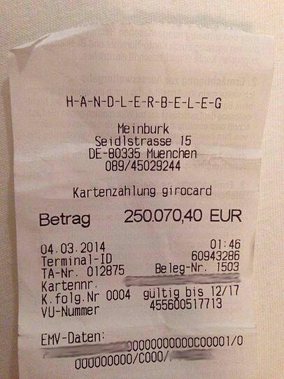 ...vom frühen Faschingsdienstag.