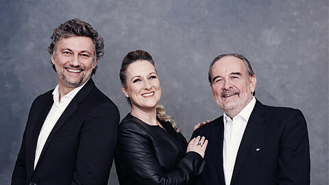 Jonas Kaufmann, Diana Damrau und der Pianist Helmut Deutsch.