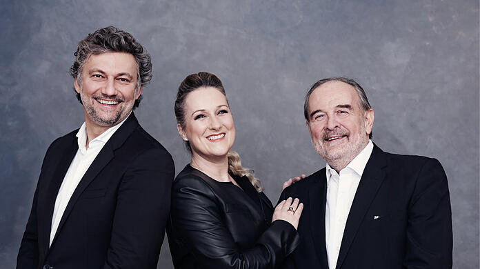 Jonas Kaufmann, Diana Damrau und der Pianist Helmut Deutsch.