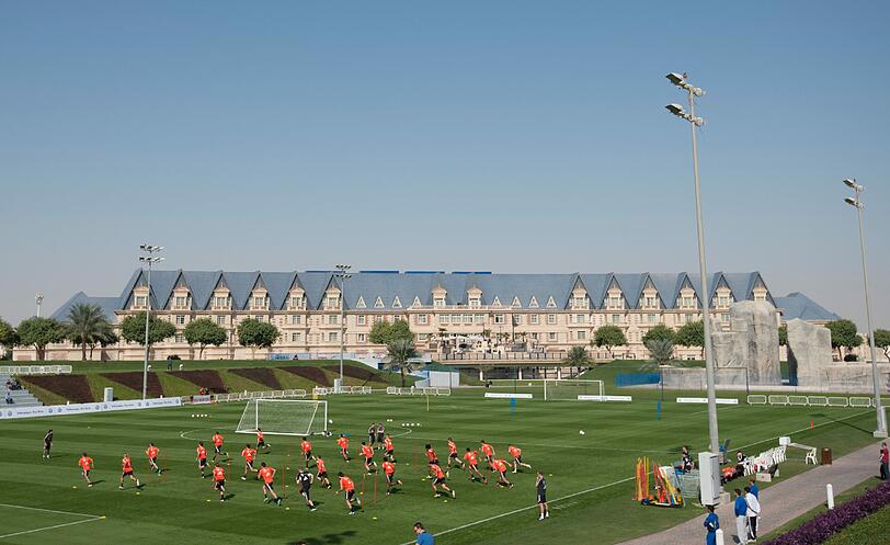 Tag 2 im Trainingslager des FC Bayern in Doha.